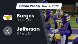 Recap: Burges  vs. Jefferson  2022