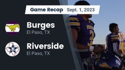 Recap: Burges  vs. Riverside  2023