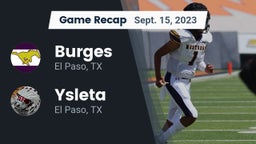 Recap: Burges  vs. Ysleta  2023