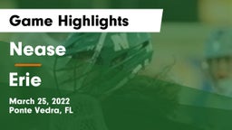 Nease  vs Erie  Game Highlights - March 25, 2022