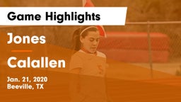 Jones  vs Calallen  Game Highlights - Jan. 21, 2020