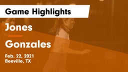 Jones  vs Gonzales  Game Highlights - Feb. 22, 2021