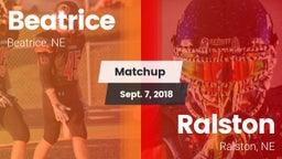 Matchup: Beatrice  vs. Ralston  2018