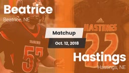 Matchup: Beatrice  vs. Hastings  2018