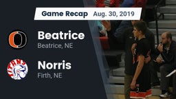 Recap: Beatrice  vs. Norris  2019