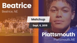 Matchup: Beatrice  vs. Plattsmouth  2019