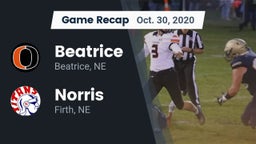 Recap: Beatrice  vs. Norris  2020