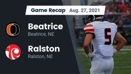 Recap: Beatrice  vs. Ralston  2021