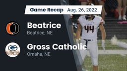 Recap: Beatrice  vs. Gross Catholic  2022