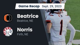 Recap: Beatrice  vs. Norris  2023