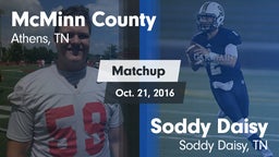 Matchup: McMinn County High vs. Soddy Daisy  2016