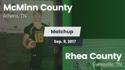 Matchup: McMinn County High vs. Rhea County  2016