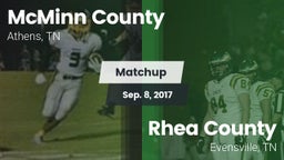 Matchup: McMinn County High vs. Rhea County  2017