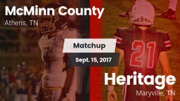 Matchup: McMinn County High vs. Heritage  2016