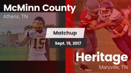 Matchup: McMinn County High vs. Heritage  2017