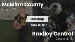 Matchup: McMinn County High vs. Bradley Central  2016