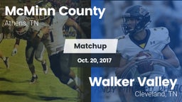 Matchup: McMinn County High vs. Walker Valley  2017