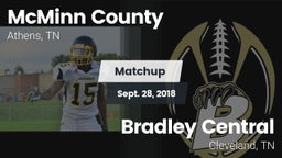 Matchup: McMinn County High vs. Bradley Central  2018