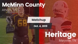 Matchup: McMinn County High vs. Heritage  2019
