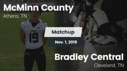 Matchup: McMinn County High vs. Bradley Central  2019