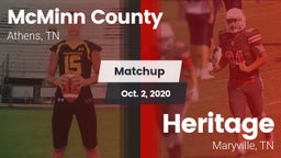 Matchup: McMinn County High vs. Heritage  2020