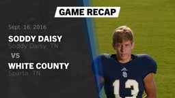 Recap: Soddy Daisy  vs. White County  2016