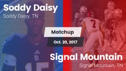 Matchup: Soddy Daisy High vs. Signal Mountain  2017
