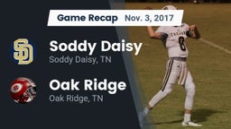 Recap: Soddy Daisy  vs. Oak Ridge  2017
