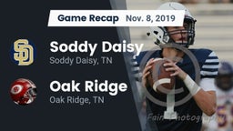 Recap: Soddy Daisy  vs. Oak Ridge  2019