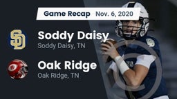 Recap: Soddy Daisy  vs. Oak Ridge  2020