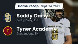 Recap: Soddy Daisy  vs. Tyner Academy  2021