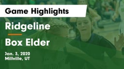 Ridgeline  vs Box Elder  Game Highlights - Jan. 3, 2020