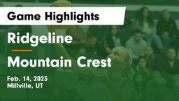 Ridgeline  vs Mountain Crest  Game Highlights - Feb. 14, 2023