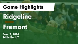 Ridgeline  vs Fremont  Game Highlights - Jan. 2, 2024