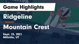 Ridgeline  vs Mountain Crest  Game Highlights - Sept. 23, 2021