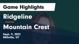 Ridgeline  vs Mountain Crest  Game Highlights - Sept. 9, 2022