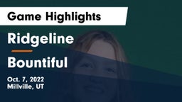 Ridgeline  vs Bountiful  Game Highlights - Oct. 7, 2022