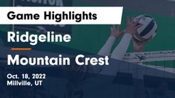 Ridgeline  vs Mountain Crest  Game Highlights - Oct. 18, 2022