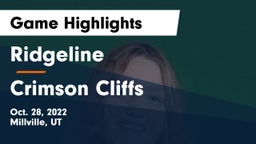 Ridgeline  vs Crimson Cliffs Game Highlights - Oct. 28, 2022