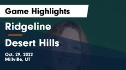 Ridgeline  vs Desert Hills  Game Highlights - Oct. 29, 2022
