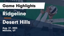 Ridgeline  vs Desert Hills  Game Highlights - Aug. 27, 2023
