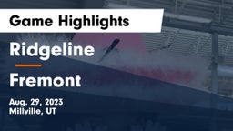 Ridgeline  vs Fremont  Game Highlights - Aug. 29, 2023