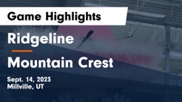 Ridgeline  vs Mountain Crest  Game Highlights - Sept. 14, 2023