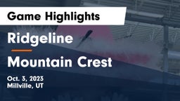 Ridgeline  vs Mountain Crest  Game Highlights - Oct. 3, 2023