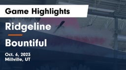 Ridgeline  vs Bountiful  Game Highlights - Oct. 6, 2023