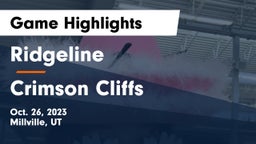 Ridgeline  vs Crimson Cliffs  Game Highlights - Oct. 26, 2023
