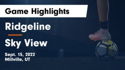 Ridgeline  vs Sky View  Game Highlights - Sept. 15, 2022