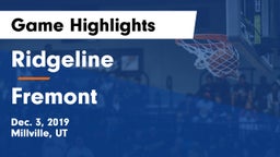 Ridgeline  vs Fremont  Game Highlights - Dec. 3, 2019
