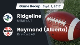 Recap: Ridgeline  vs. Raymond (Alberta)  2017