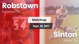 Matchup: Robstown  vs. Sinton  2017
